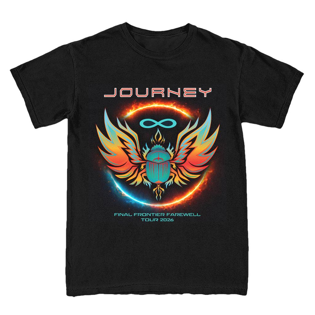 Journey Final Frontier Tour 2026 Graphic Tshirt Unisex Unisex Rock Band Casual Cotton Short Sleeve Streetwear Tee
