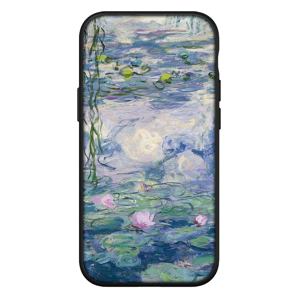 Cover for iPhone 17 16 15 Xiaomi Poco Redmi Note 14 13 12 11 Pro 16e Samsung Galaxy S25 S24 S23 OPPO Huawei Claude Monet Waterlily Cat Art Phone Case