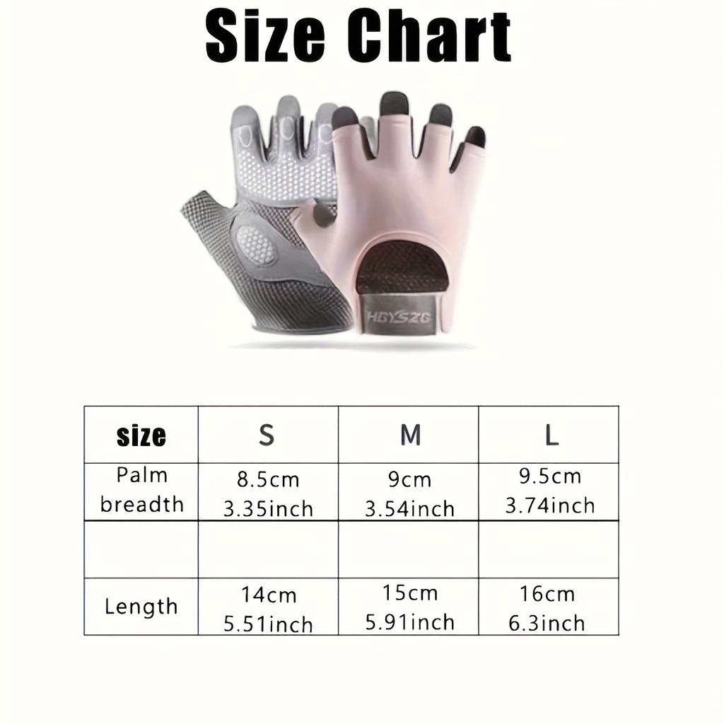 Пара спортивных перчаток с нескользящей губкой и модные фитнес-перчатки, дышащие тренировочные перчатки