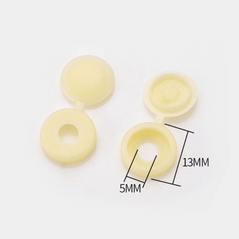 50 шт., откидная пластиковая крышка с винтом, складная защелка, защитная крышка, кнопка для автомобильной мебели, декоративные гайки, крышка, болты, фурнитура