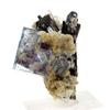Fluorite + Ferberite 204.1 Carats