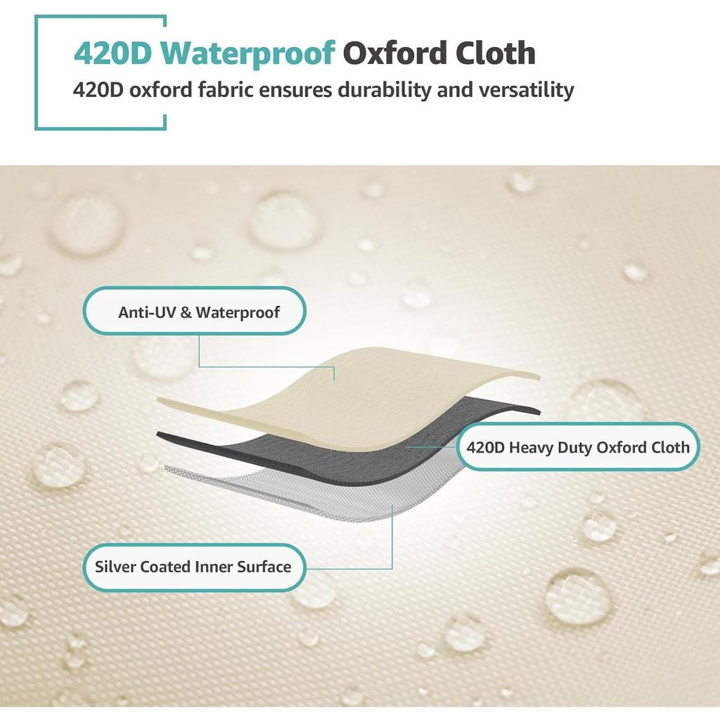 Hanging Porch Swing Cover 420D Waterproof Outdoor Hanging Swing Cover for Patio Garden Hanging Swing Chair