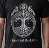 Футболка Gnosis Viking Awakening | Футболка с пламенем руны викингов | Символизм гностицизма Comfort Colors | Графика «Эзотерический внутренний огонь»