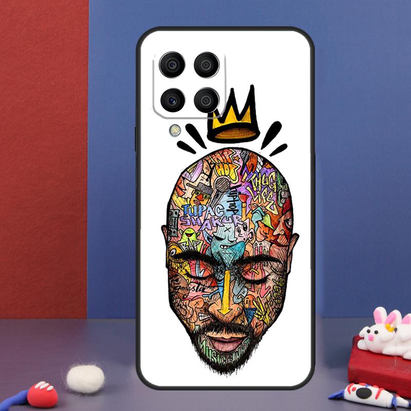 Чехол Tupac 2Pac Shakur для Samsung Galaxy M16 M06 M36 M56 M15 M11 M31 M21 M53 M13 M32 M52 M35 M55 M14 M34 M54