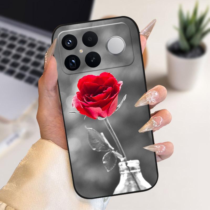 Для POCO F8 Ultra Чехол Модный Ударопрочный Чехол для Телефона Силиконовый Мягкий TPU Бампер Для Xiaomi POCO F8Ultra Чехол Fundas Мультяшный Capa