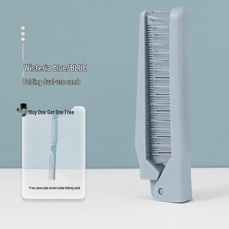 Портативная мини-складная расческа для детей и взрослых - Идеальна для плетения кос, с мелкими зубьями для челки, удобна для путешествий