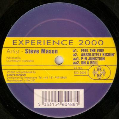 12-дюймовая пластинка STEVE MASON - Feel The Vibe EXG2003 Experience 2000 1999 UK Танцевальная и электронная музыка Б/у