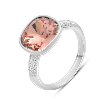 Серебряное кольцо с фианитами, вес изделия 4,34 гр (60002281)