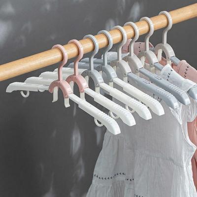 5 шт. Складные вешалки для одежды Пластиковые дорожные вешалки 3 уровня Телескопическая противоскользящая вешалка для одежды для дома
