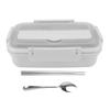 Lunch Box 3 Compartments 304 Stainless Steel Plastic Matching Spoon Chopsticks Portable Lunch