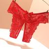 Plus Size Erotic Lace Open Crotch Panties - Sexy Quick Release Shorts for Couples