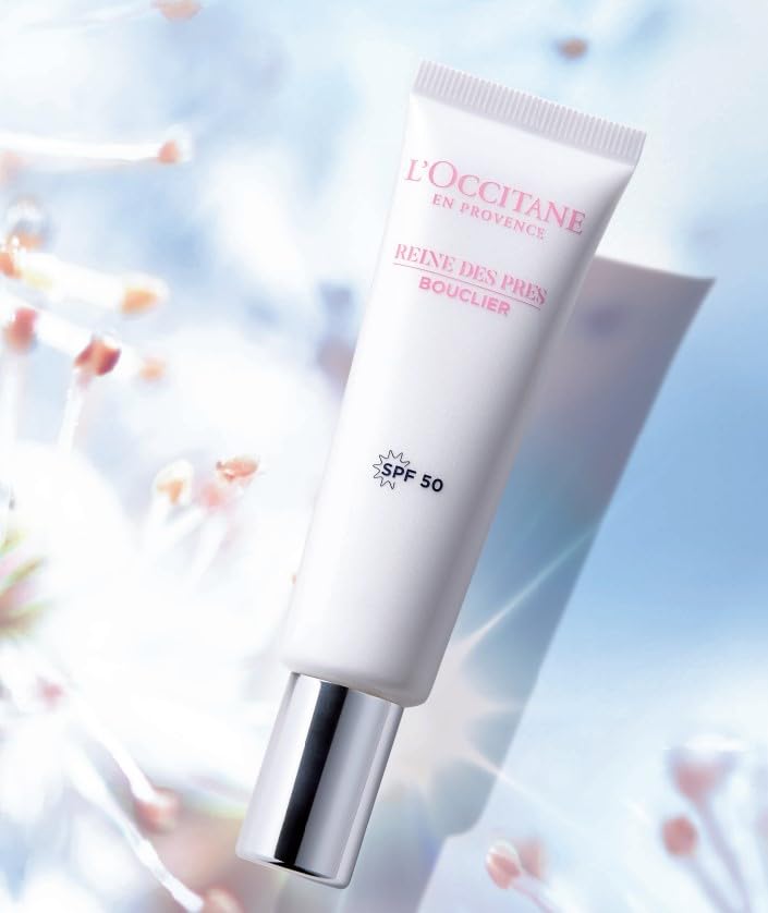 Reine des Bright UV Shield 30 мл База под макияж Солнцезащитная лосьон для лица Уход за кожей Отбеливание L'OCCITANE Prés SPF50/PA++++