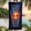 Red Bull Racing Модное пляжное полотенце Портативное мягкое быстросохнущее полотенце для плавания, кемпинга, отпуска