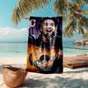 Beach Towel with Jin singer2 Pattern - soft,absorbent,machine washable Lightweight&Modern,swimming,Travel Essentials