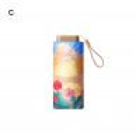 Зонт от дождя Портативный рисунок маслом Красивый красивый Многофункциональный защита от дождя Стальной складной дизайн Солнечный зонт На открытом воздухе