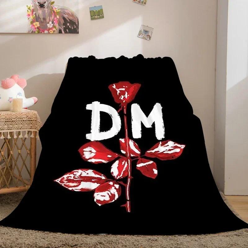 Зимние пледы для дивана A-Depeche A-Mode На заказ King Size Теплые для коленей Кровать Флис Кемпинг Пушистые Мягкие пледы Микрофибра Постельное белье