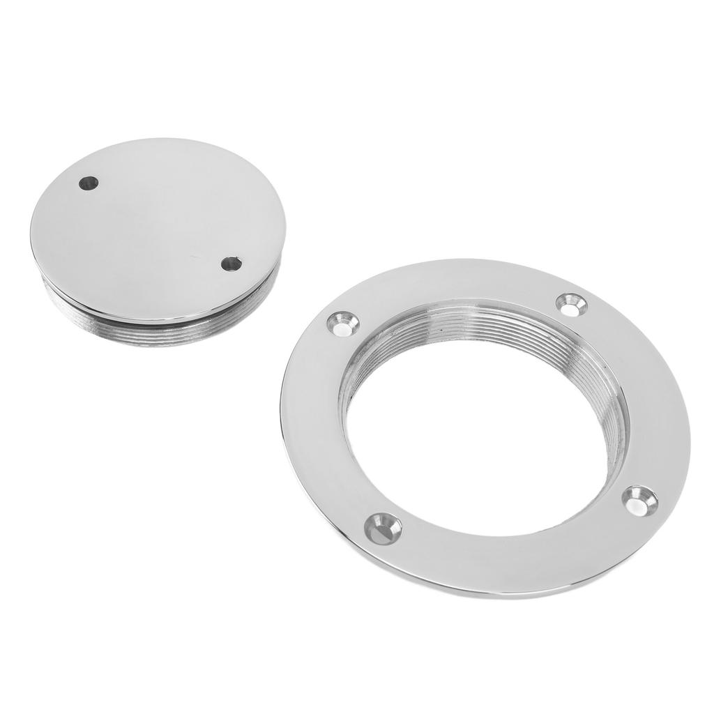 Deck Hatch Cover Marine Grade Stainless Steel 316 Round Deck Hatch Cover Lid Yacht Boat Hatch Plate 3in (1351SA)