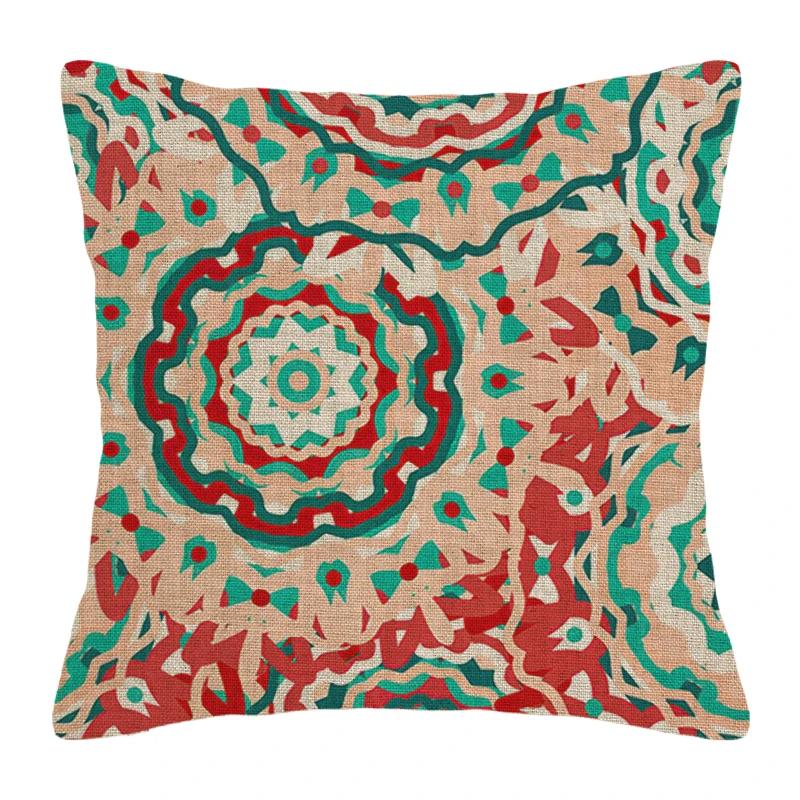 Декоративная подушка для дома, декор гостиной, наволочка, чехол для подушки 45*45 40x40см 60x60см 45x45см 50x50см Мандала бохо