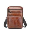 The First Layer of Cowhide Men's Multifunctional Messenger Shoulder Bag Leather European and American Men's Large-capacity Casual Shoulder Bag