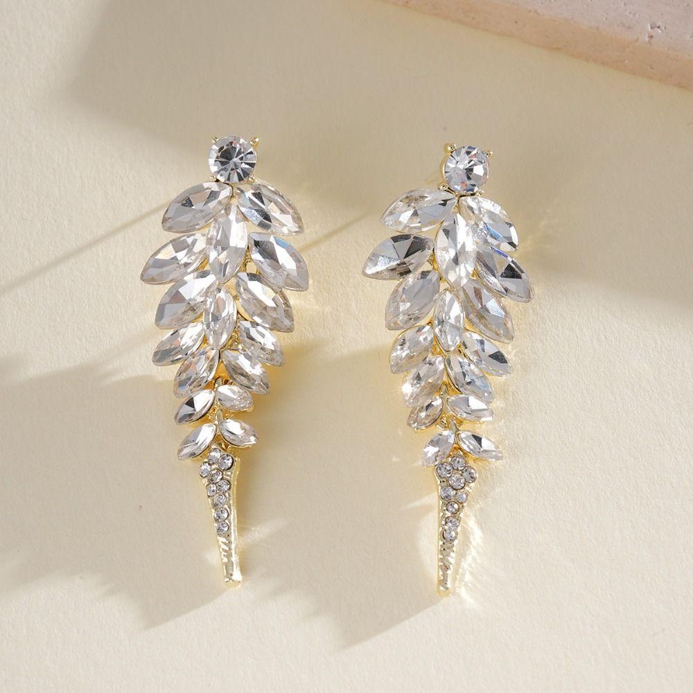 Silver Needle Tassel Earrings Full Drill Dangle Earrings Fashion Zircon Earrings Elegant Occasions