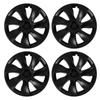 4 шт. 19-дюймовые колпаки ступицы колеса, матовые черные, полностью обернутые, защитная накладка на обод, высокопрочная замена для