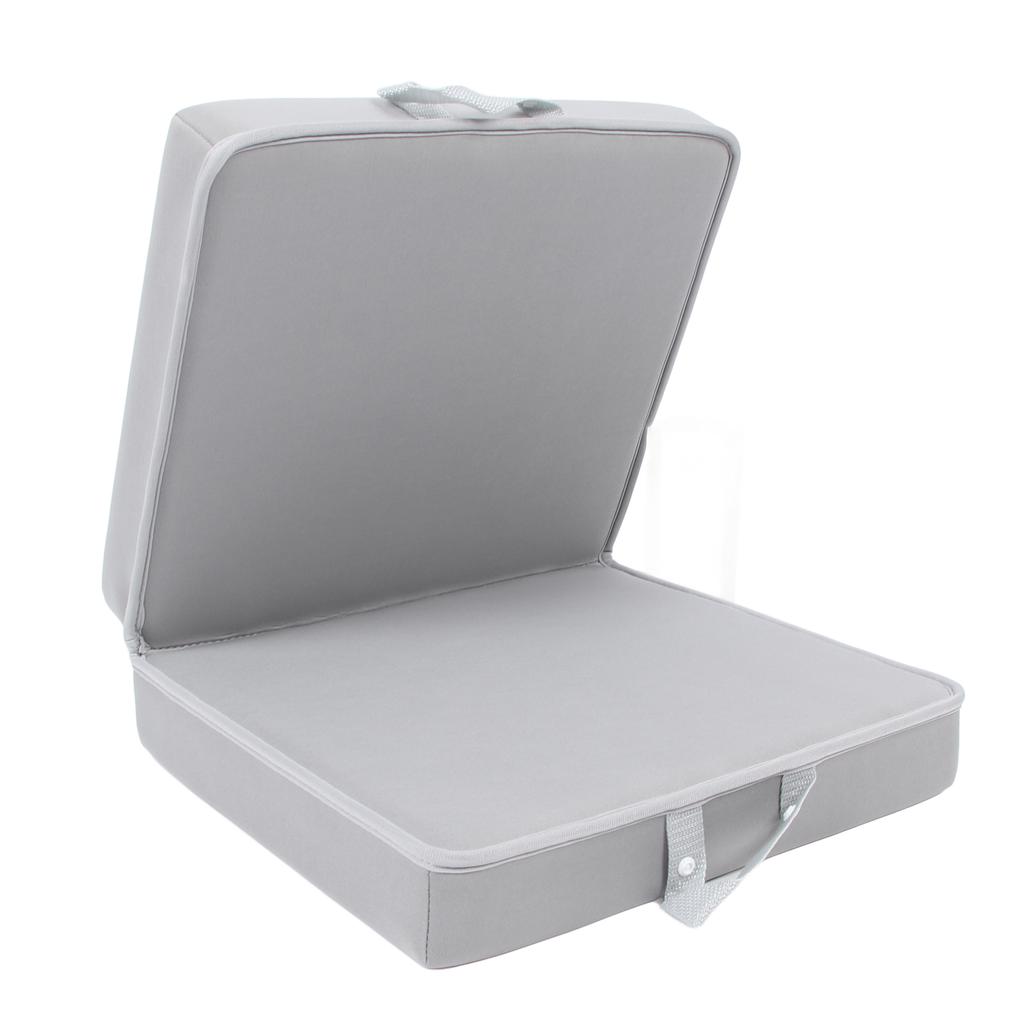 Baby Bath Kneeler Waterproof Thick Painless Foam Non Slip Multipurpose Knee Cushion for Bathing Baby Grey with Grey