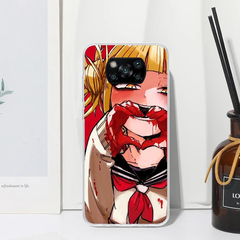Himiko Toga Waifu Anime MHA Phone Case For Xiaomi Poco X7 X6 X5 M7 M8 Pro F7 Ultra Redmi 15C 15 13C 13 12C 12 10 10C 10A Art Fun