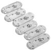 6Sets Versatile Iron Bed Rail Fastener Buckle Connecting Fitting for Bed Frame Rail Headboard Wooden Door Kitchen Cabinet