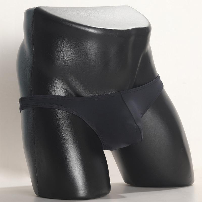 Мужское нижнее белье с треугольными чашечками Ice Silk, летнее сексуальное нижнее белье для взрослых с низкой талией