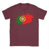 Portugal Portuguese ensign flag Unisex T Shirts Amazing Tees Short Sleeve Crewneck TShirts Pure Cotton Printing Clothing