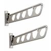 Wall-Mounted Clothes Drying Hardware, Easy-Rack Arm, NKE-50J, Set of 2, Swing Storage Type (Stainless Steel Color)