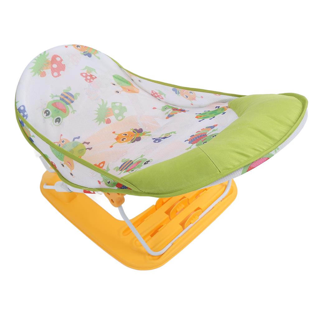 Folding Baby Bath Chair Slip Resistant Ergonomic Baby Bather With 3 Adjustable Height for Bathtub