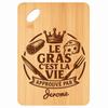 Planche À Découper / Plateau Apéro - PLANETEE - Jerome Gras C'est La Vie - Bambou - 30x20x1 Cm - Bords Arrondis