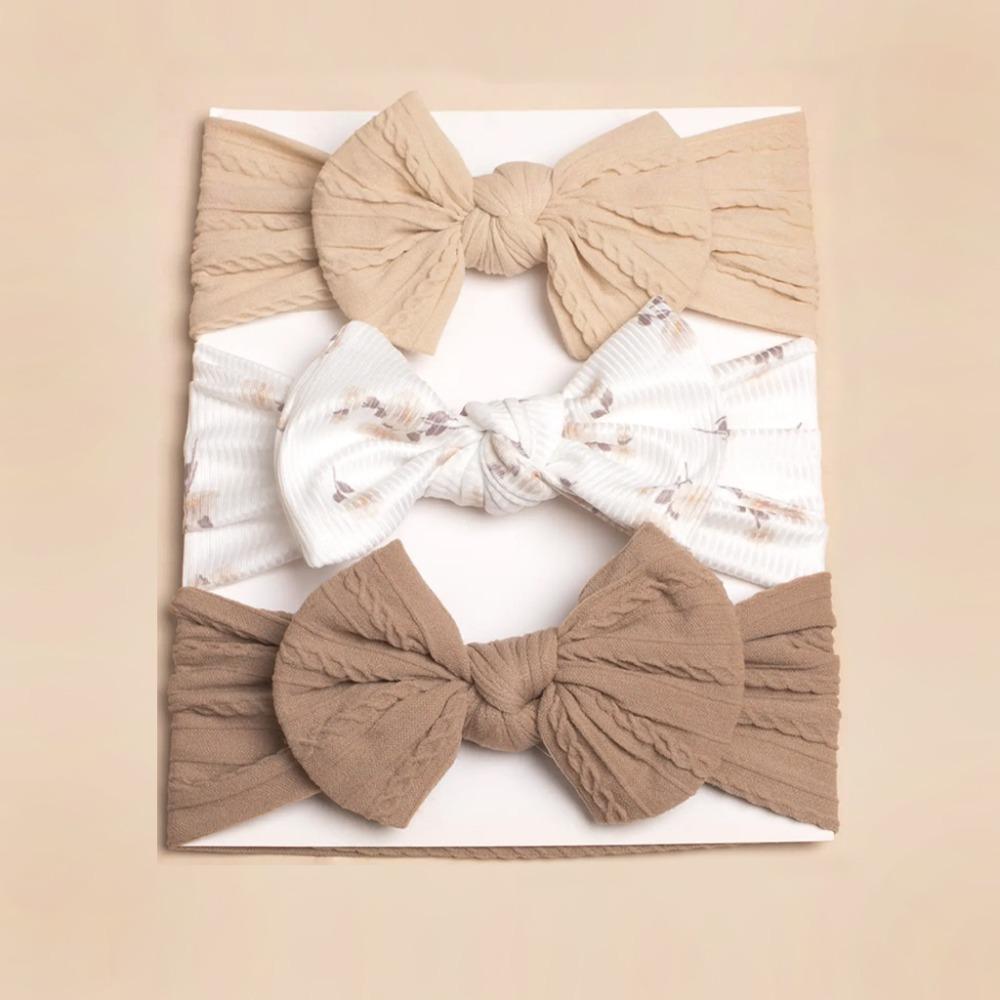 3Pcs/Lot Soft Baby Headbands Elastic Headwear Cute Headwrap  for 0-2Years