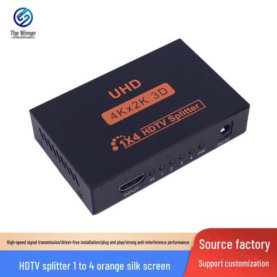 Разделитель экрана 4K HDMI 1-на-4 — разделение частот высокой четкости