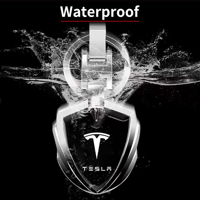 3D Metal Key Rings Car Logo Emblems Keychain Car Styling Accessories For Tesla Model Y Model S Model 3 Model X Space X