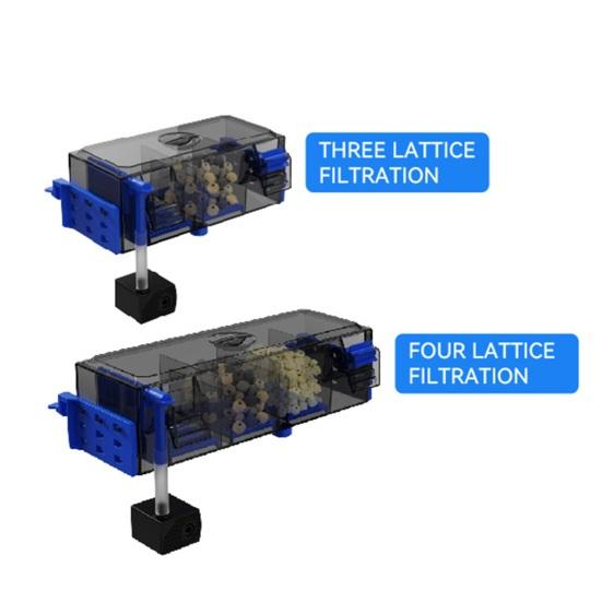 Фильтр для аквариума Многослойный фильтр для аквариума с водопадом, оксигенацией, бесшумная работа, фильтрация