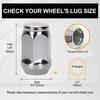 20PCS 35mm Chrome 1/2 Inch Lug Bolt, Wheel Nuts Replacement for Ford Falcon XC EB