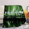 1PC Custom Name SV Werder Bremen Patterned Flannel Blanket Suitable For All Seasons for Home Decor Warmth and Comfort Gifts Holiday Present
