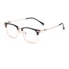 Vintage Square Titanium Alloy Glasses Half-Frame Brand Design Anti Blue Light Reading Glasses For Men Women Reader +1.75 2.5 3.0