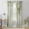 Шалфейно-зеленые мраморные оконные шторы для гостиной, дома, спальни, кухни, декор, рождественские занавески