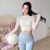 Y with Chest Pad Long Sleeves Yoga Clothing Top Women's Long Sleeve New Chinese Style Pilates Training Wear Sports Fitness T-shirt