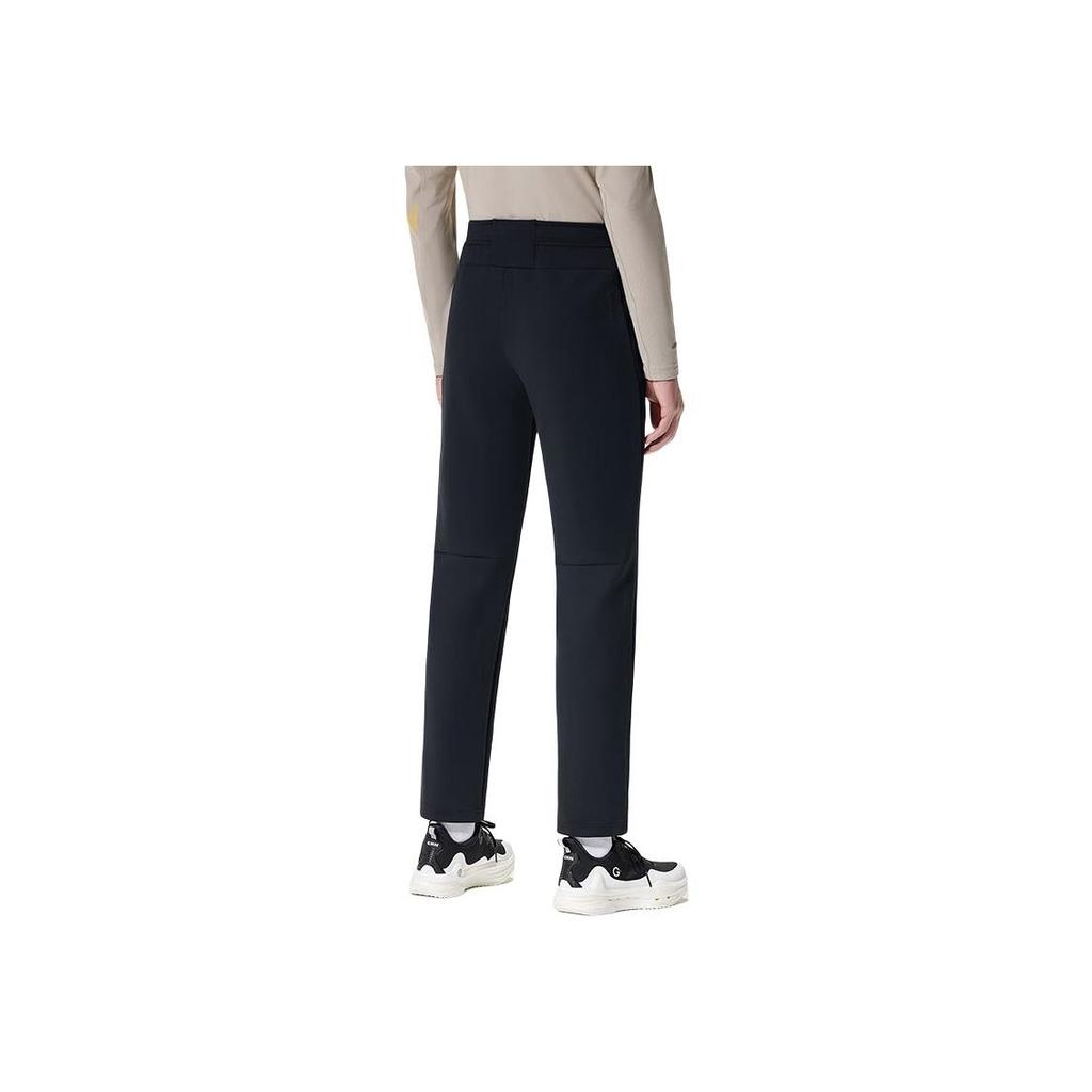 Anta Мужские брюки Champion All-Weather Series, однотонные, со средней посадкой, прямые, трикотажные, повседневные, цвет Night-Sea-Black 152330302-3