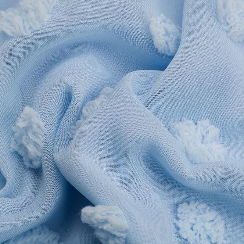 Летнее женское платье с круглым вырезом и летящими рукавами, шикарное синее свободное жаккардовое шифоновое платье S-XL