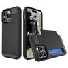 Чехол для телефона для IPhone 17 Air 16E 16 15 14 Plus 13 12 11 Pro Max Кошелек с отделением для карт Выдвижной карман Защитная крышка