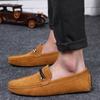 Fashion Flats Suede Loafers Leather Men's Shoes New Driving Flat Casual Style Men's Shoes Trendy Fashion Outdoor Lazy Loafers Men's Shoe