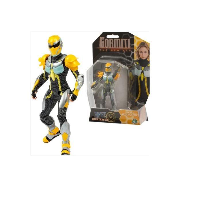 Figurine Gormiti 15 cm - Skye Scion Air - 9 articulations - Effet métallique
