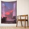 Sunset Window Scenery Tapestry Wall Hanging Bohemian Modern Landscape Art Dormitory Living Room Home Decor