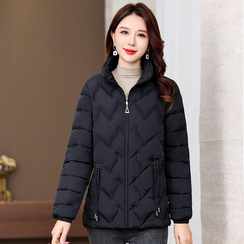 Хлопковая одежда женская стеганая куртка 2025 новая осень и зима ветрозащитная теплая повседневная универсальная хлопковая одежда короткая хлопковая куртка