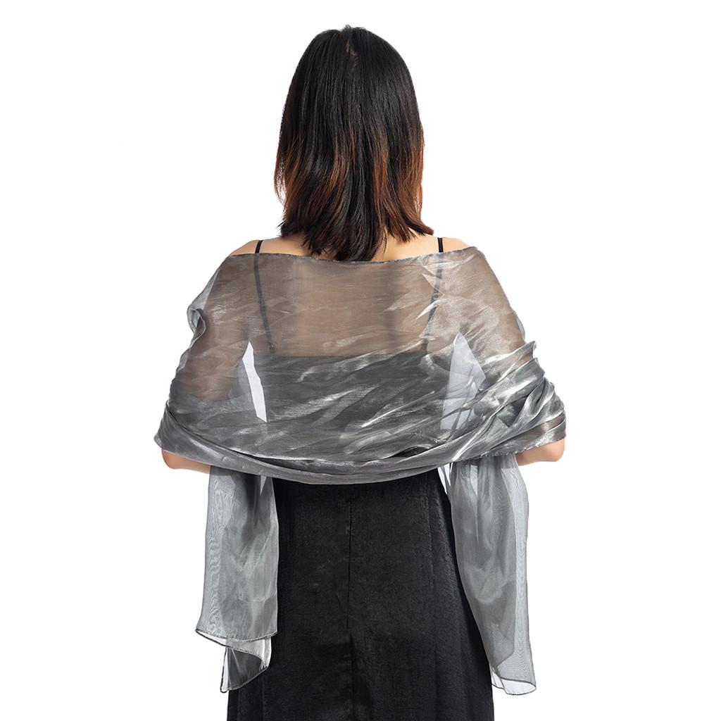 Женское вечернее платье, свадебная шаль, однотонная вечерняя шаль, шарф, женская накидка